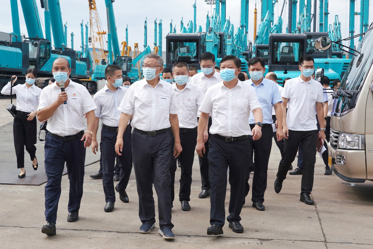 长沙县委书记付旭明调研122cc太阳成智能