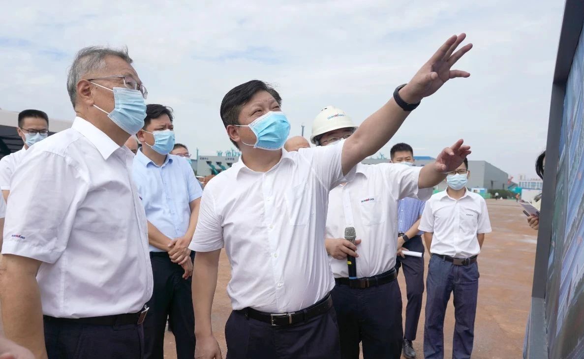 长沙县委书记付旭明调研122cc太阳成智能