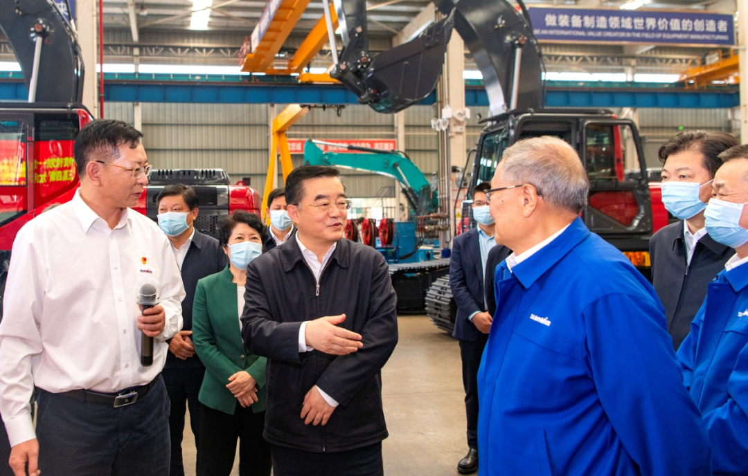 湖南省委书记张庆伟调研122cc太阳成智能