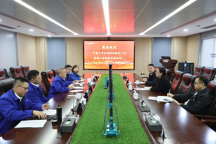 中国上市公司协会党委委员、、副秘书长刘翠兰一行调研122cc太阳成智能