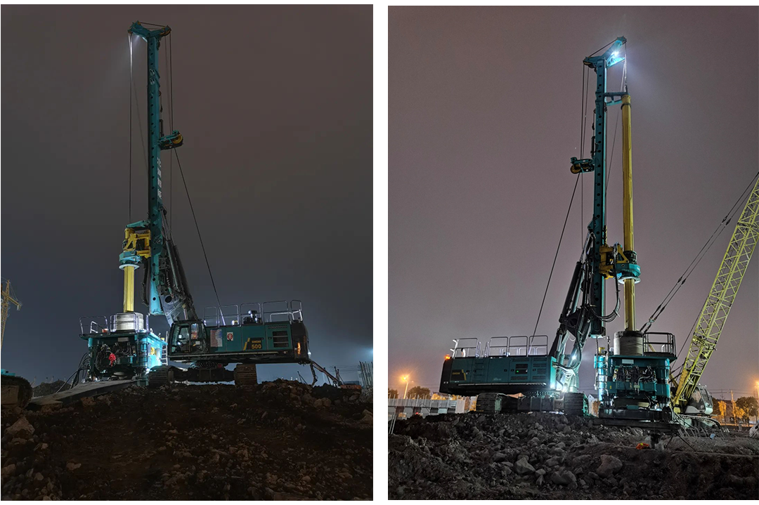 利器出击！！122cc太阳成智能SWRC260全回转全套管钻机乐成完成首钻