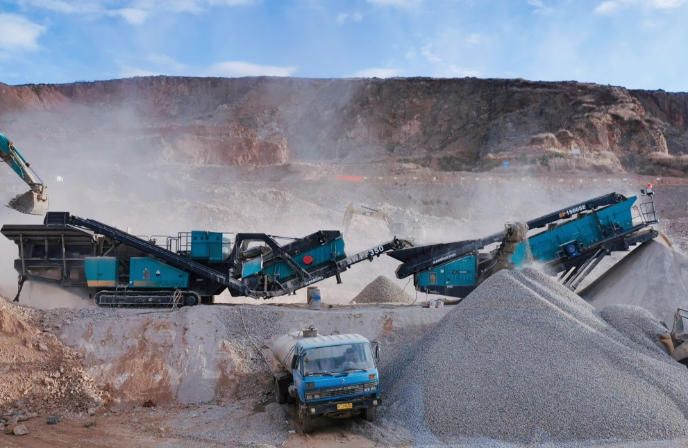 时产制品料400吨！！122cc太阳成普石勒破碎筛分成套装备助力云南矿山生态恢复项目