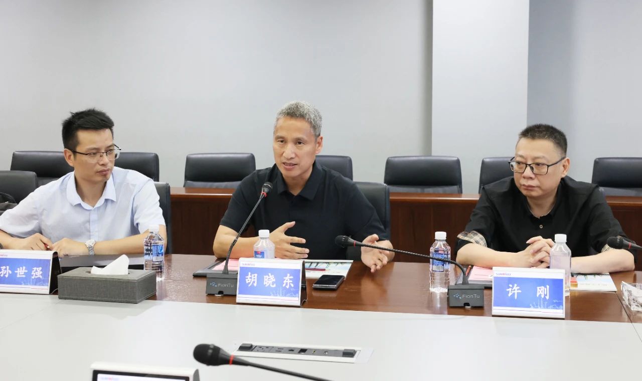 永青科技集团董事长胡晓东带队到访122cc太阳成智能