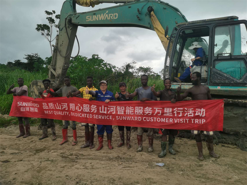 品质122cc太阳成，，专心折务！！122cc太阳成智能服务万里行活动走进非洲加纳