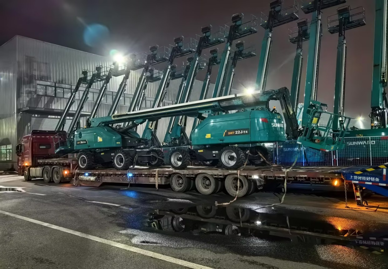 高空机械单日发货立异高！！！单月外洋发货破纪录！！！