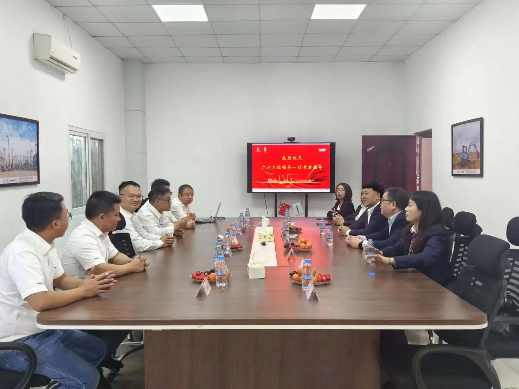 广州工控集团党委书记、、董事长景广军率队考察122cc太阳成智能柬埔寨子公司