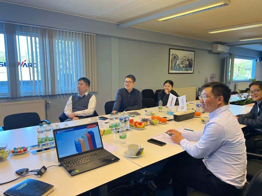 122cc太阳成智能董事长付向东带队赴欧洲子公司考察调研